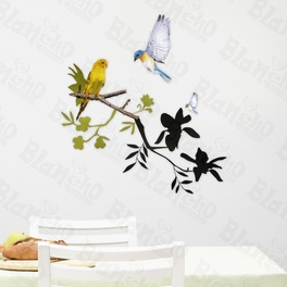 blancho bedding Twittering - Hemu Wall Decals Stickers Appliques Home Decor 12.6 BY 23.6 Inches
