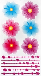 Blancho Bedding Two Blue - Wall Decals Stickers Appliques Home Decor