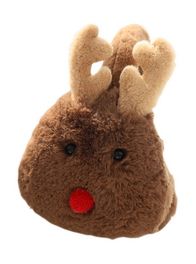 blancho bedding Unisex Winter Earmuffs Cute Ear Warmers for Women Plush Earmuffs reindeer brown