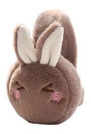 blancho bedding Unisex Winter Earmuffs Cute Ear Warmers for Women Plush Earmuffs rabbit brown