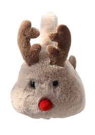 blancho bedding Unisex Winter Earmuffs Cute Ear Warmers for Women Plush Earmuffs reindeer grey