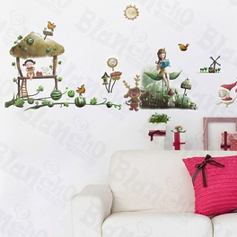blancho bedding Village 3 - Wall Decals Stickers Appliques Home Decor
