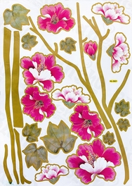 Blancho Bedding Vivid Flowers - Large Wall Decals Stickers Appliques Home Decor