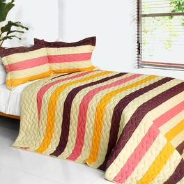 blancho bedding [Waltz of Spring] 3PC Patchwork Quilt Set (Full/Queen Size)