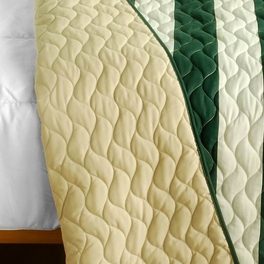 Blancho Bedding [Wander In The Secret Garden] 3PC Vermicelli-Quilted Patchwork Quilt Set (Full/Queen Size)