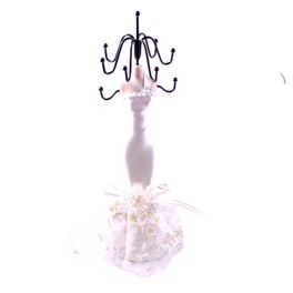 blancho bedding [Wearing Bride Dress] Jewelry Display Holder Figure Stand White