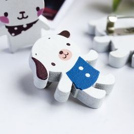Blancho Bedding [White Dog & Rabbit] - Brooch / Brooch Pin / Animal Pin Brooch