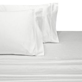 blancho bedding White Standard Pillowcase Pair Pillowcases 600 Thread Count Solid Combed Cotton