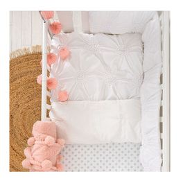 blancho bedding [Willow White]Crib Bedding Accessory - Bumper