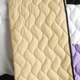 Blancho Bedding [Wind Castle] 3PC Vermicelli-Quilted Patchwork Quilt Set (Full/Queen Size)