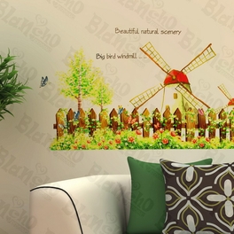 Blancho Bedding Windmill And Garden - Wall Decals Stickers Appliques Home D¨¦cor
