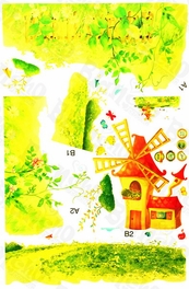 Blancho Bedding Windmill Country - Wall Decals Stickers Appliques Home D¨¦cor