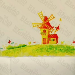 blancho bedding Windmill Country - Wall Decals Stickers Appliques Home D¨¦cor
