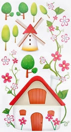 Blancho Bedding Windmill - Wall Decals Stickers Appliques Home Decor
