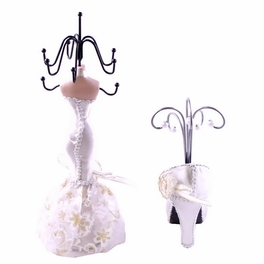Blancho Bedding [Winnie] Jewelry Display Holder Stand Combo White