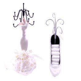 blancho bedding [Winnie] Jewelry Display Holder Stand Combo White