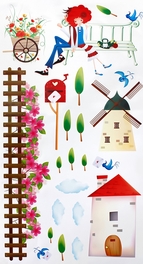 Blancho Bedding Without Word - Wall Decals Stickers Appliques Home Decor