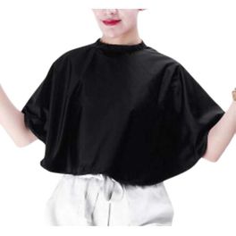 blancho bedding Women Makeup Apron Beauty Shawl Hair Salon Cape Barber Bibs Hair Cutting Apron(Black)