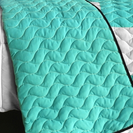 Blancho Bedding [Wonderful Melody] 3PC Vermicelli - Quilted Patchwork Quilt Set (Full/Queen Size)