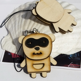 Blancho Bedding [Wooden Animals-1] - Cell Phone Charm Strap / Camera Charm Strap / Handbags Charms