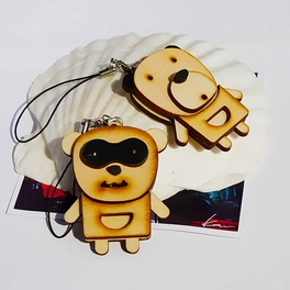 blancho bedding [Wooden Animals-1] - Cell Phone Charm Strap / Camera Charm Strap / Handbags Charms