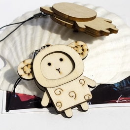 Blancho Bedding [Wooden Animals-5] - Cell Phone Charm Strap / Camera Charm Strap / Handbags Charms