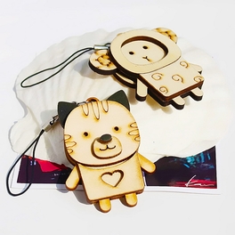 blancho bedding [Wooden Animals-5] - Cell Phone Charm Strap / Camera Charm Strap / Handbags Charms