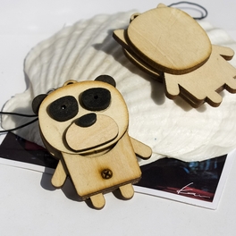 Blancho Bedding [Wooden Animals-6] - Cell Phone Charm Strap / Camera Charm Strap / Handbags Charms