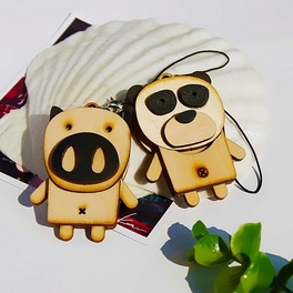 blancho bedding [Wooden Animals-6] - Cell Phone Charm Strap / Camera Charm Strap / Handbags Charms