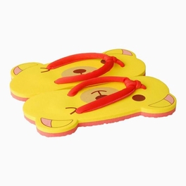 Blancho Bedding Yellow Bear Indoor Womens Flip Flops