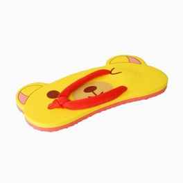 Blancho Bedding Yellow Bear Indoor Womens Flip Flops