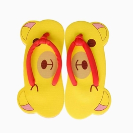 blancho bedding Yellow Bear Indoor Womens Flip flops