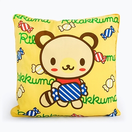 Blancho Bedding [Yellow Candy Bear] Decorative Pillow Cushion / Floor Cushion (15.8 By 15.8 Inches)