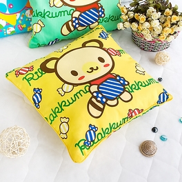 blancho bedding [Yellow Candy Bear] Decorative Pillow Cushion / Floor Cushion (15.8 by 15.8 inches)
