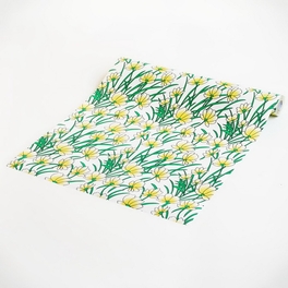 Blancho Bedding Yellow Cymbidium - Self-Adhesive Printed Window Film Home Decor(Roll)