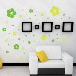 blancho bedding Yellow Warm Flower - Large Wall Decals Stickers Appliques Home Decor