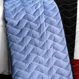 Blancho Bedding [Your Imagine] Brand New Vermicelli-Quilted Patchwork Quilt Set Full/Queen