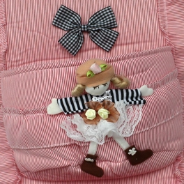 Blancho Bedding [Zebra & Doll] Pink/Wall Hanging/ Wall Organizers /Wall Baskets/Hanging Baskets (11*18)