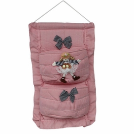 blancho bedding [Zebra & Doll] Pink/Wall Hanging/ Wall Organizers /Wall Baskets/Hanging Baskets (11*18)