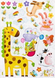 Blancho Bedding Zoo Party 1 - Large Wall Decals Stickers Appliques Home Decor