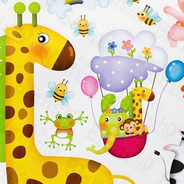 Blancho Bedding Zoo Party 1 - Large Wall Decals Stickers Appliques Home Decor