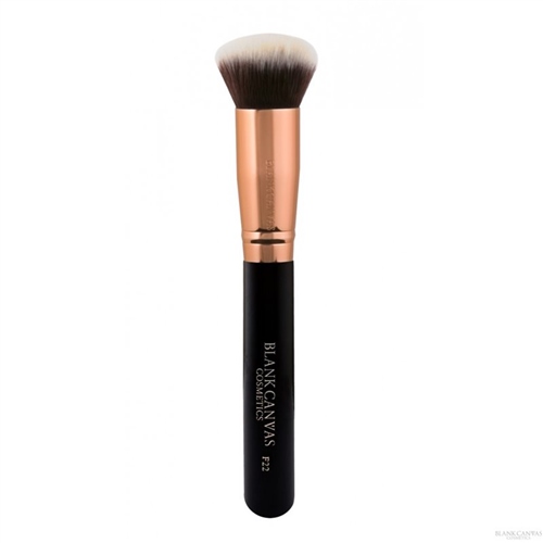 blank canvas F22 Rose Gold and Black Face Brush