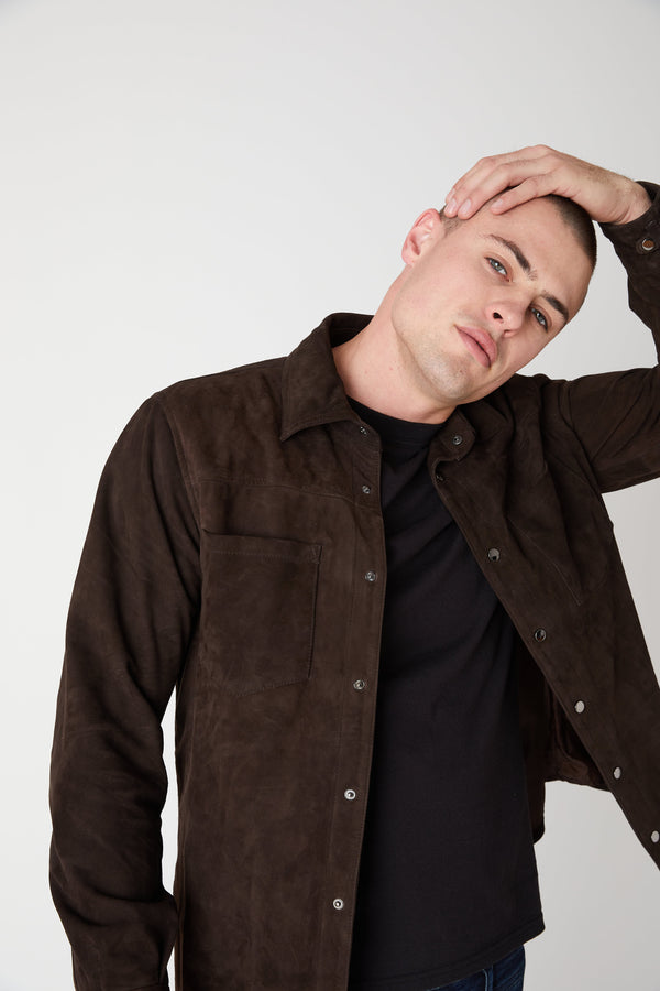 blank nyc Cocoa Nib Shacket COCOA NIB