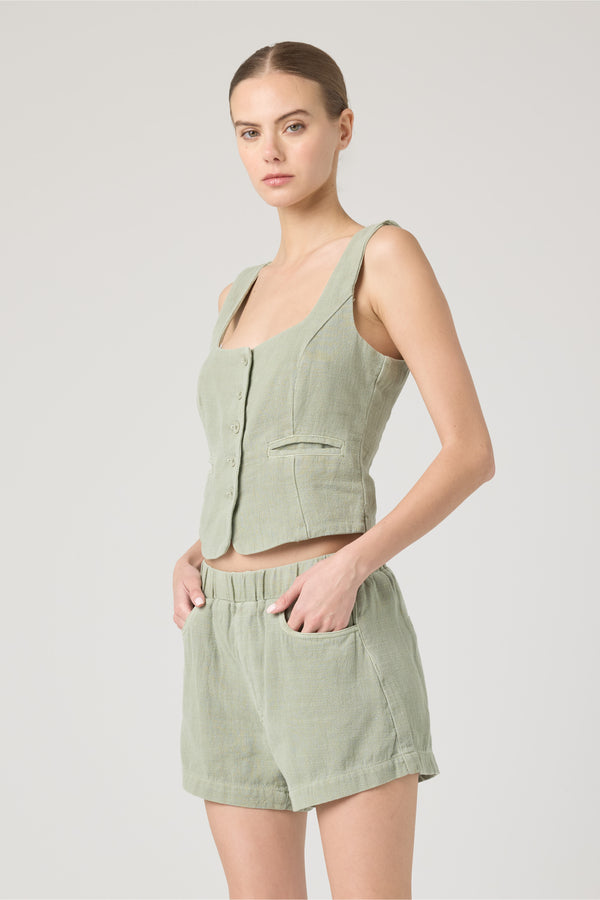 Blank Nyc Desert Sage Vest Desert Sage