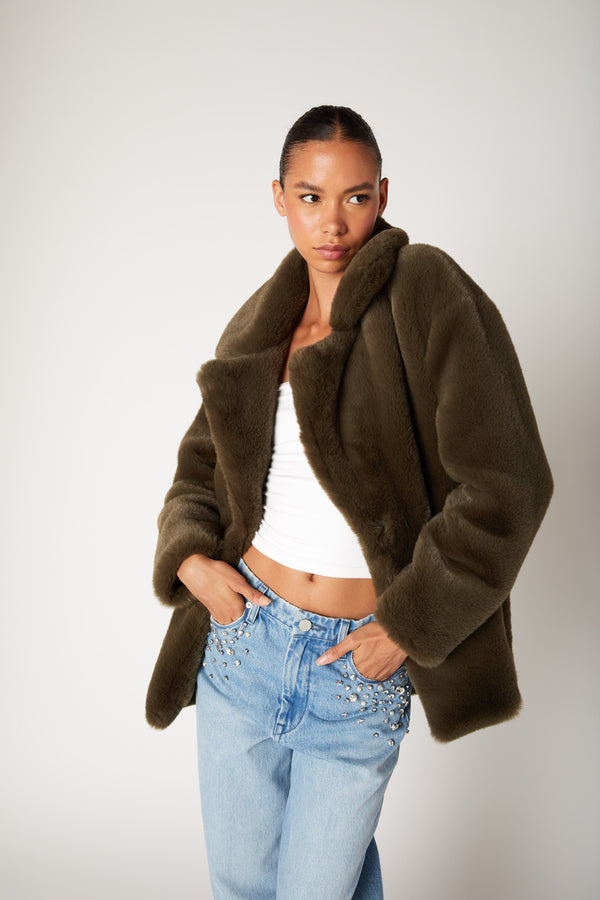 Blank Nyc Double Matcha Jacket Double Matcha