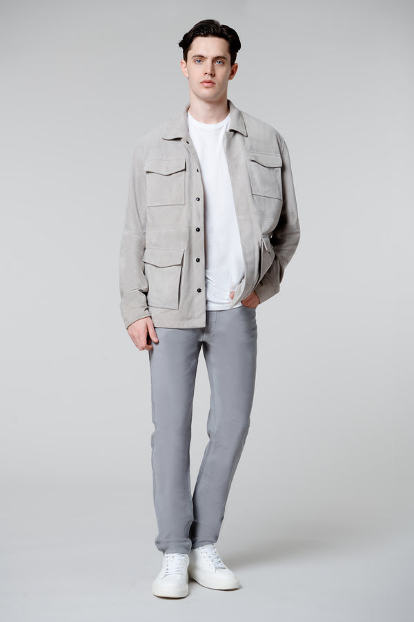 blank nyc Grey Shacket Grey