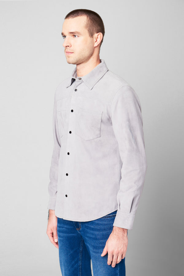 Blank Nyc Ice Grey Shacket Ice Grey