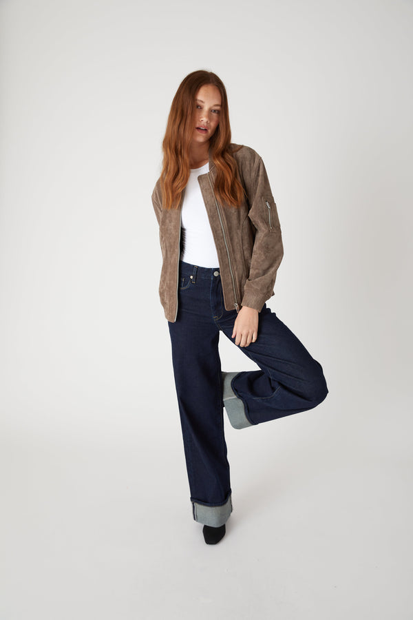 blank nyc Oyster Shell Bomber Oyster Shell