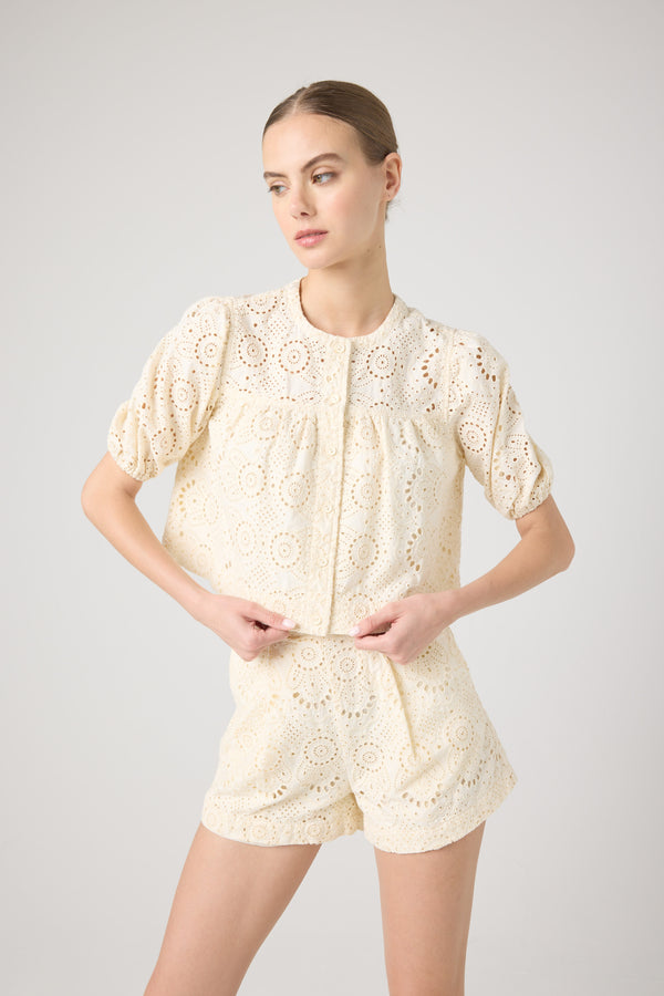 Blank Nyc Roaming Free Blouse Roaming Free