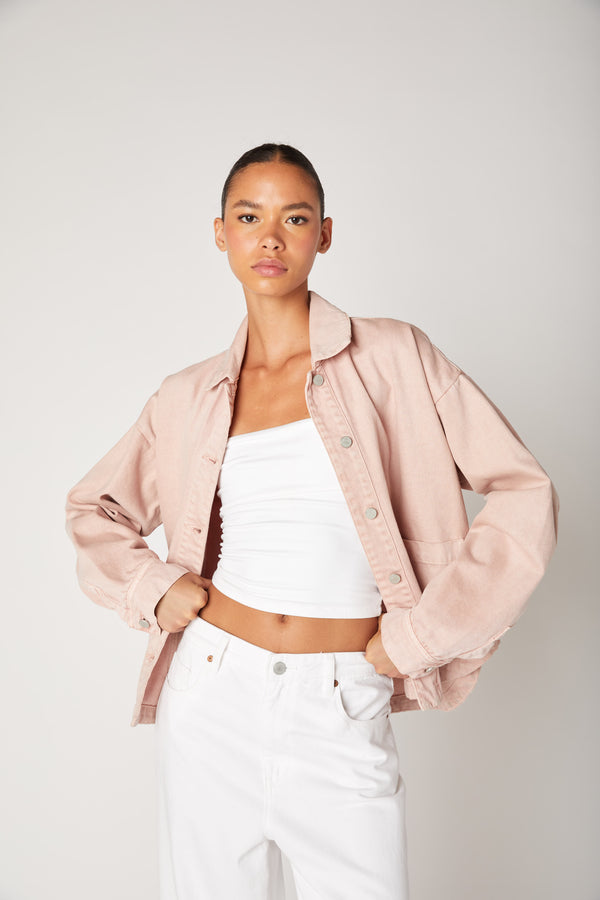 blank nyc Rosewater Shacket Rosewater